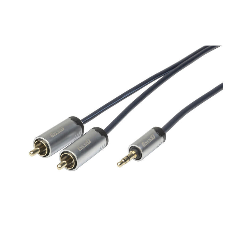  Conector estéreo Concord de 3,5 mm a 2 conectores RCA