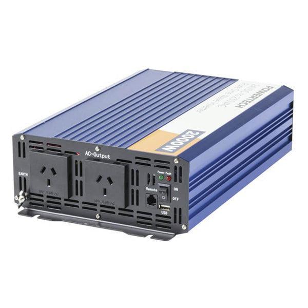 Powertech Pure Sine Wave Inverter 2000W (24VDC-230VAC)