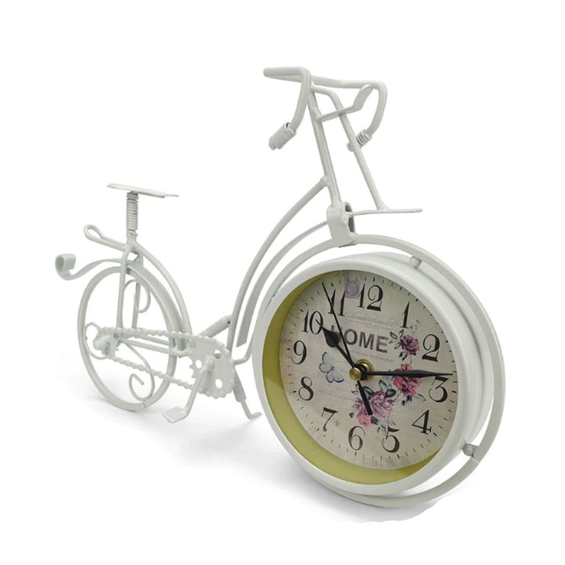 Art Metal Bike Table Clock