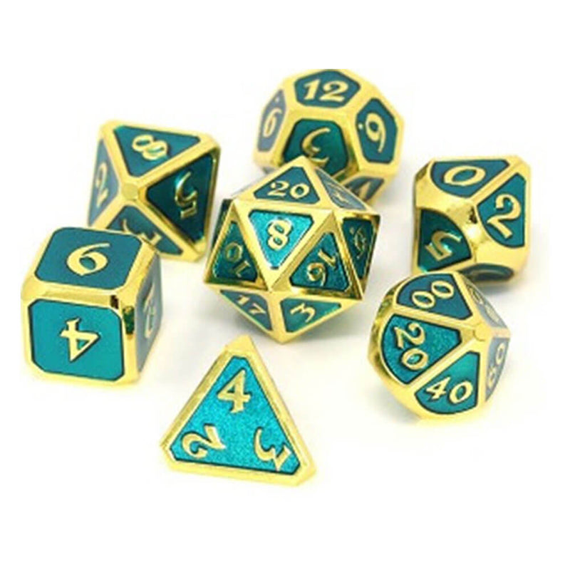 Dice Metal Set Polyhedral Mythica