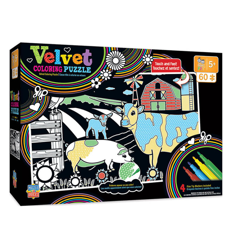  Puzzle para colorear MP Kids Velvet (60 piezas)