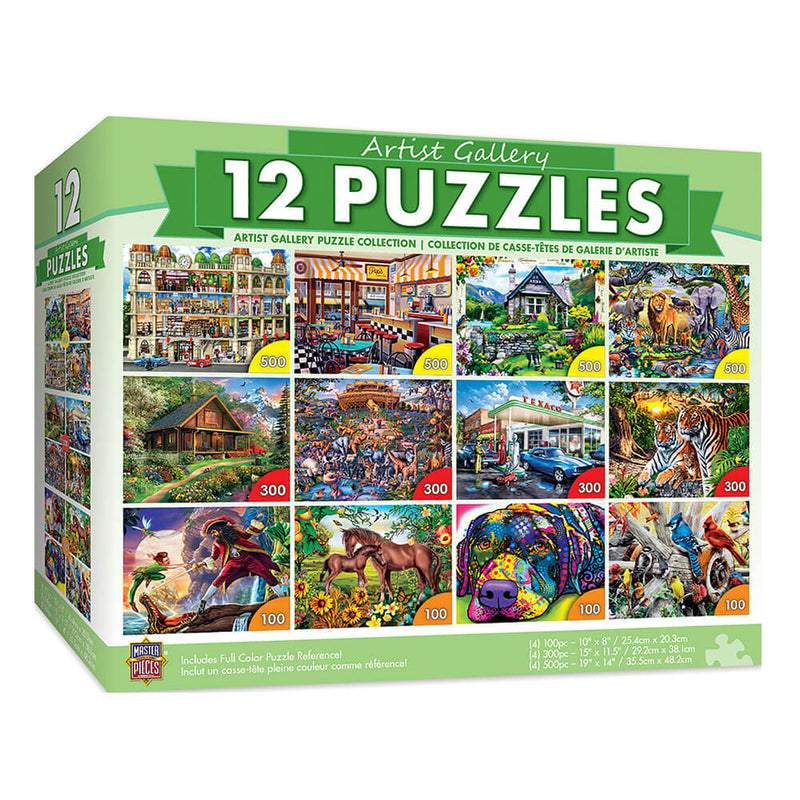 Masterpieces Puzzle (12 Pack Bundle Puzzle)