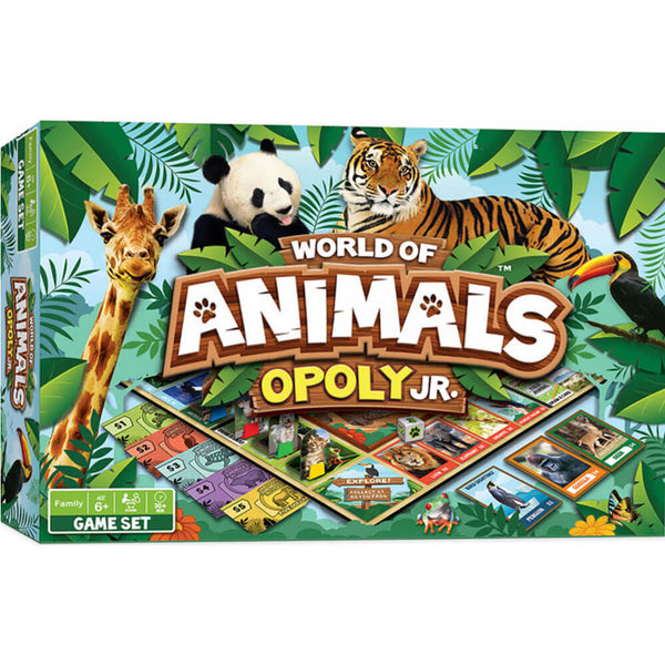 MasterPieces World of Animals Explorer Opoly Jr. Game