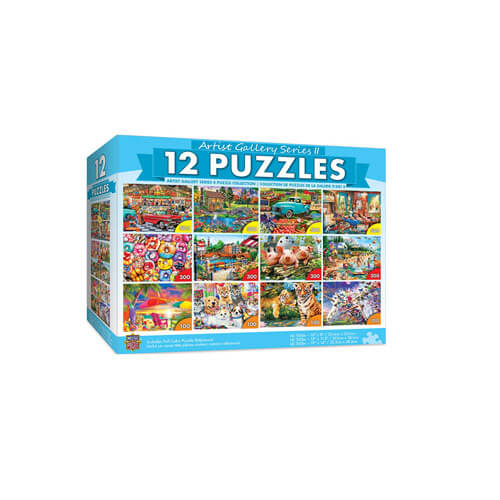 MasterPieces 12-Pack Puzzle Bundle