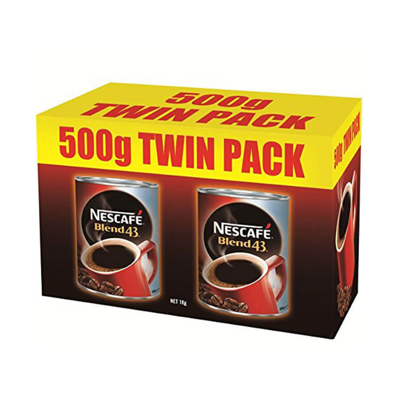 Nestle Nescafe Blend Coffee Can 500g Twin Pack