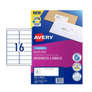 Avery Laser Dirección Etiqueta White (100pk)