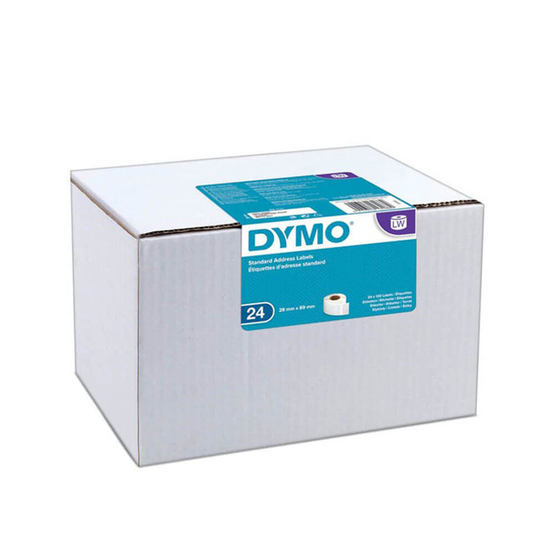  Etiqueta de papel de dirección estándar Dymo 28x89 mm