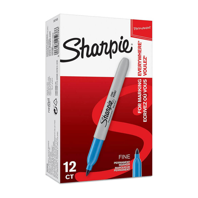  Marcador fino permanente Sharpie 1,0 mm (paquete de 12)