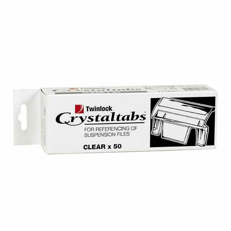 Pestañas de índice de cristalfile borde 50pk