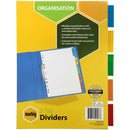 Marbig 5 Insert Tab Manilla Dividers A4 (Coloured)