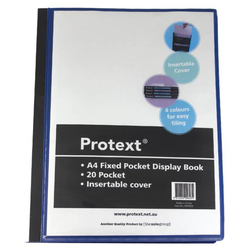  Protext Insert Cover Display Book A4 (Negro)