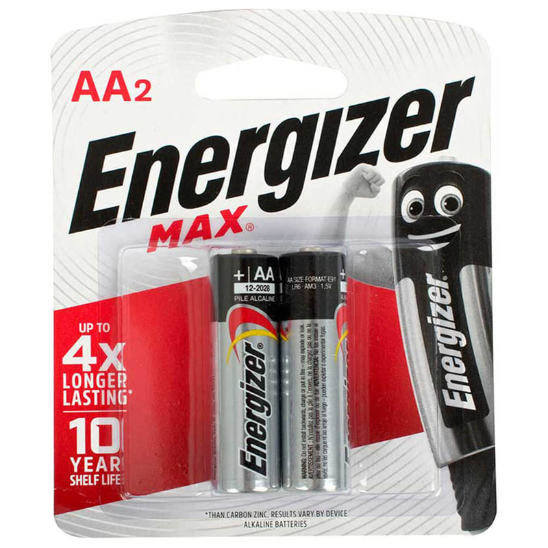  Pilas alcalinas Energizer (paquete de 2)
