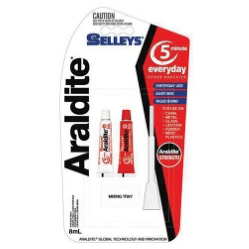 Selleys Araldite 5 Minute Epoxy Adhesive 8mL (Clear)