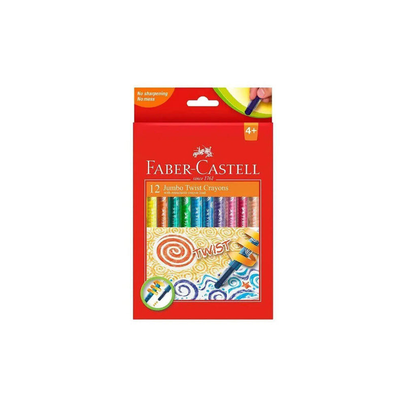  Crayones giratorios Faber-Castell, paquete de 12 (surtidos)