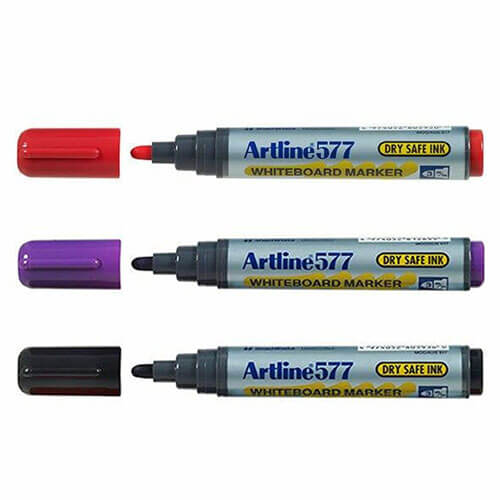 Artline Whiteboard 3mm Bullet Tip Marker (Box of 12)