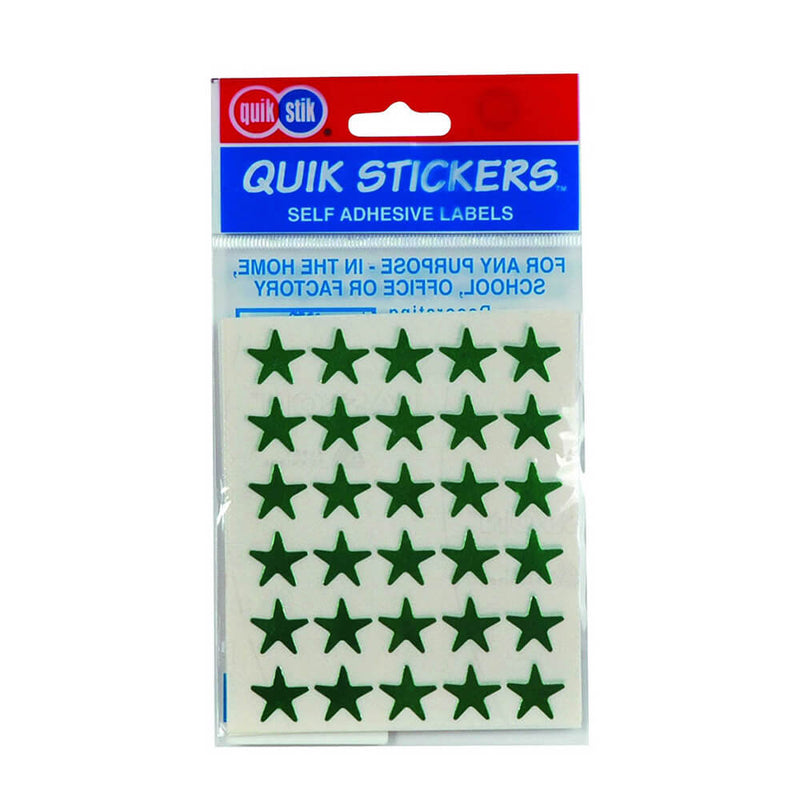  Etiqueta Quik Stik Estrellas (Pack de 10)