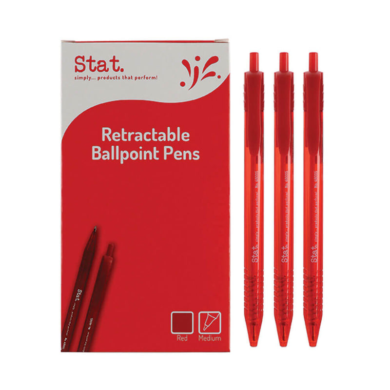  Bolígrafo mediano retráctil Stat de 1 mm (caja de 12)