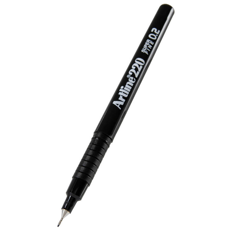  Rotulador superfino Artline Fineliner de 0,2 mm (caja de 12)