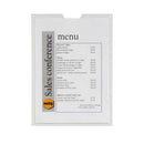 Tarjetero Marbig de plástico transparente, paquete de 10 (sin agujeros)