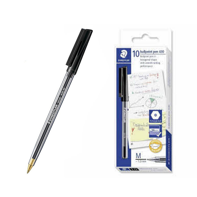  Bolígrafo Staedtler Stick mediano (caja de 10)