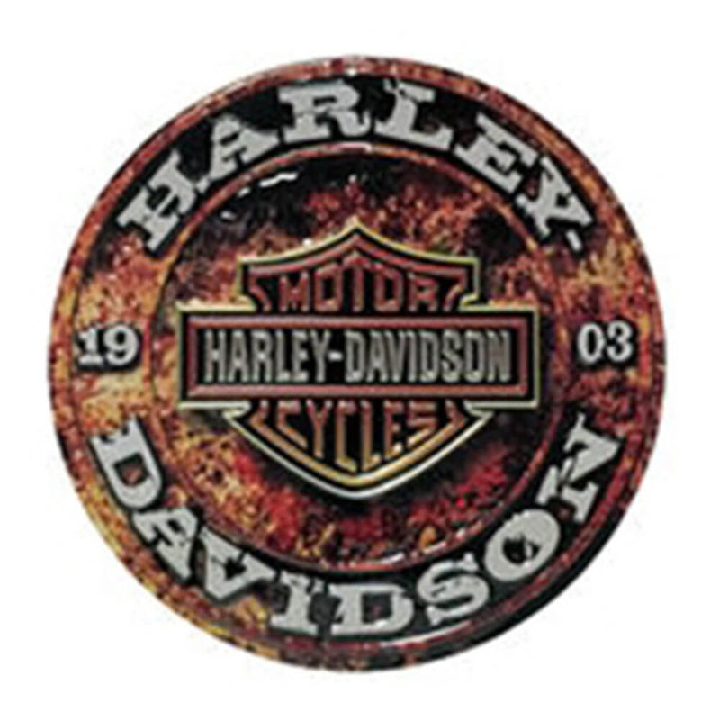  Letrero de chapa en relieve troquelado Harley Davidson