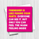 Filthy Sentiments Pissing Pants Card